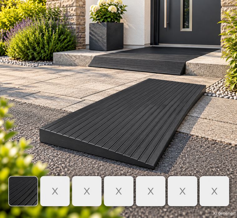 Rubber curb ramps
